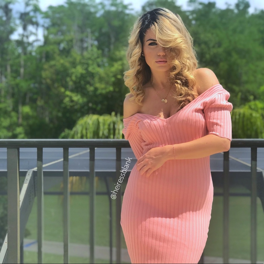 Mini Ribbed Dress - Picture 3 of 8